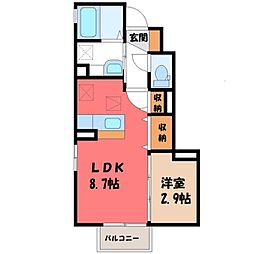 間取図画像 1LDK