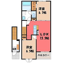 間取図画像 2LDK