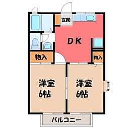 間取図画像 2DK