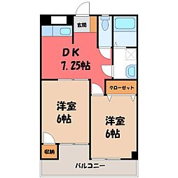 間取図画像 2DK
