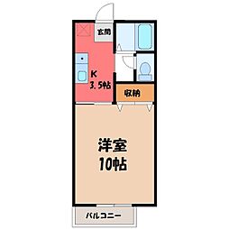 間取図画像 1K