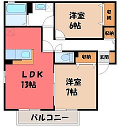 間取図画像 2LDK