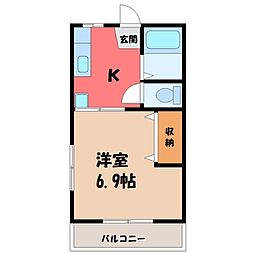 間取図画像 1K