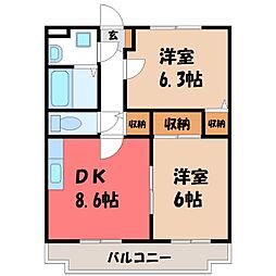 間取図画像 2LDK