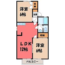 セジュール蘭 1番館 2階/-