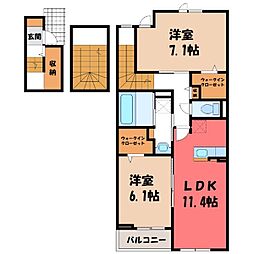 ソレーラ5 2LDKの間取図画像