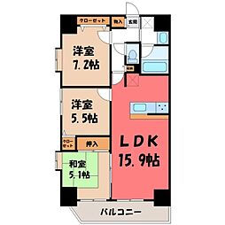 グランボア宇都宮アヴニール 3階