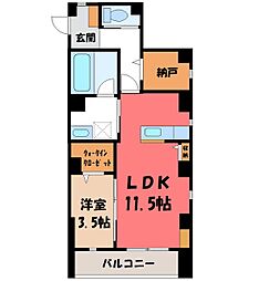 HANAWADAHKYMPANAHEIGHTS 1SKの間取図画像
