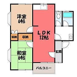 ヴェルエスト鹿沼 B 2階