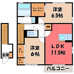 ピアアベニューA 2LDKの間取図画像