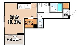 ソラーナ宿郷 ワンルームの間取図画像