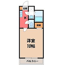 ArtNest 1Kの間取図画像