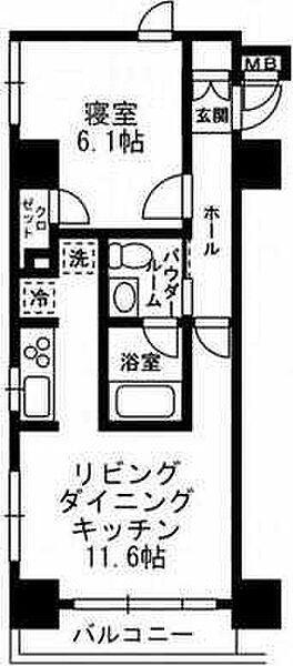 レジディア月島III ｜東京都中央区月島3丁目(賃貸マンション1LDK・6階・40.21㎡)の写真 その2