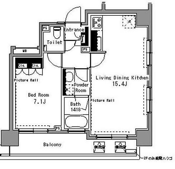 パークアクシス渋谷桜丘サウス ｜東京都渋谷区桜丘町(賃貸マンション1LDK・13階・50.00㎡)の写真 その2