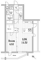 市谷鷹匠町レジデンス  ｜ 東京都新宿区市谷鷹匠町（賃貸マンション1LDK・4階・40.00㎡） その2