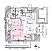 ピアース麻布十番  ｜ 東京都港区南麻布1丁目（賃貸マンション1LDK・11階・31.74㎡） その2