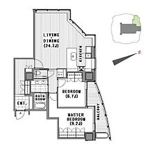 愛宕グリーンヒルズフォレストタワー  ｜ 東京都港区愛宕2丁目（賃貸マンション2LDK・26階・95.33㎡） その2