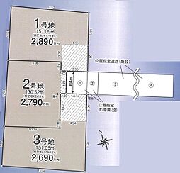 売地／富士見市水子第32　全3区画