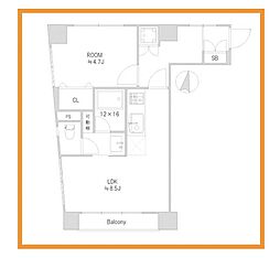 間取図画像 1LDK
