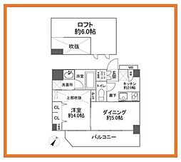 日神デュオステージ王子 1DKの間取図画像