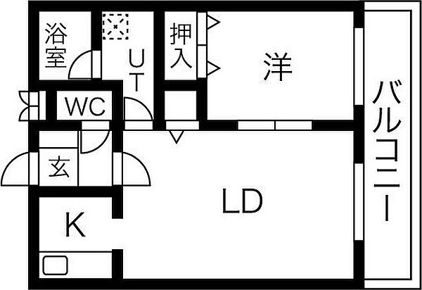 アビタシオン厚別中央 302｜北海道札幌市厚別区厚別中央三条3丁目(賃貸マンション1LDK・3階・44.33㎡)の写真 その3