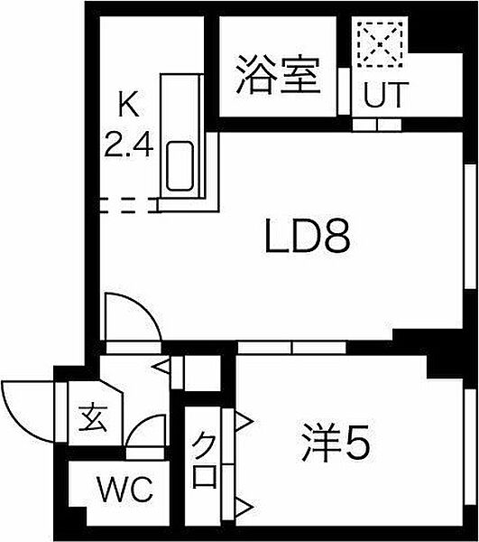 ユーコット27 303｜北海道札幌市東区北二十七条東12丁目(賃貸マンション1LDK・3階・35.94㎡)の写真 その3