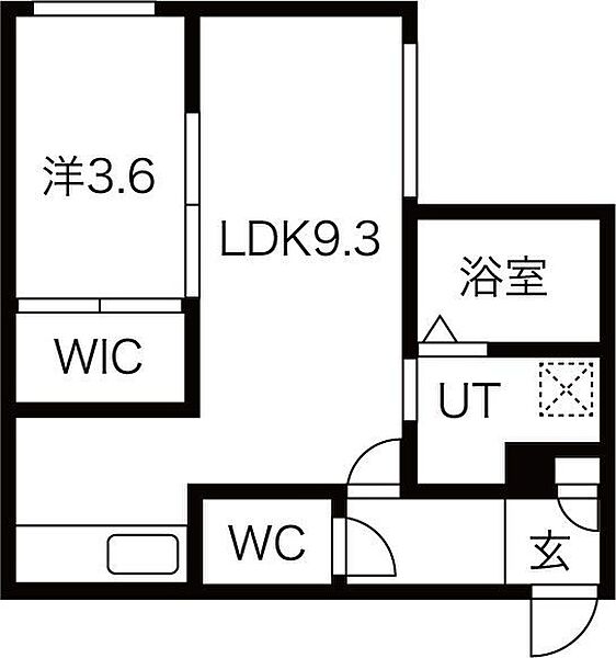 Bonne Journee 302｜北海道札幌市中央区南十二条西10丁目(賃貸マンション1LDK・3階・33.20㎡)の写真 その3