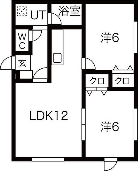 ライフゾーンN47 305｜北海道札幌市東区北四十七条東18丁目(賃貸アパート2LDK・3階・51.00㎡)の写真 その2