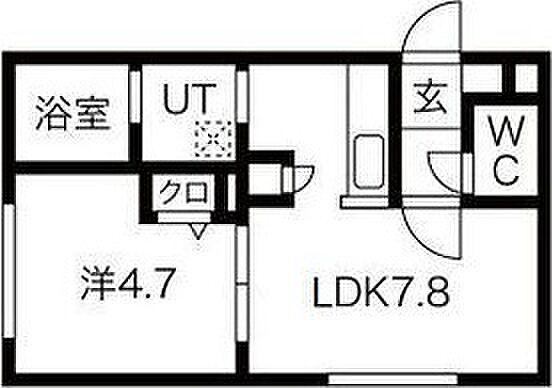 RESTATE札幌西 105｜北海道札幌市西区発寒二条2丁目(賃貸マンション1LDK・1階・28.91㎡)の写真 その3