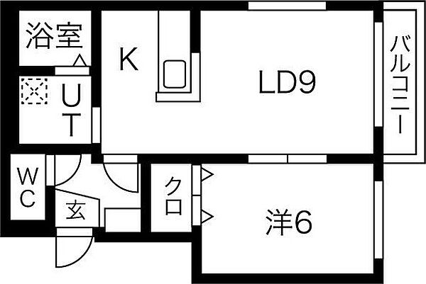 ジョヴァンニ菊水 502｜北海道札幌市白石区菊水八条2丁目(賃貸マンション1LDK・5階・39.69㎡)の写真 その3