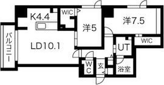 F018HIRAGISHI 303｜北海道札幌市豊平区平岸一条8丁目(賃貸マンション2LDK・3階・63.64㎡)の写真 その2