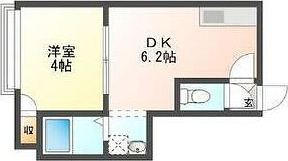 クレインズN18 205｜北海道札幌市東区北十八条東10丁目(賃貸アパート1DK・3階・23.10㎡)の写真 その3