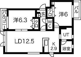 サンモール 202 ｜ 北海道札幌市北区篠路一条7丁目3-24（賃貸アパート2LDK・2階・59.34㎡） その2