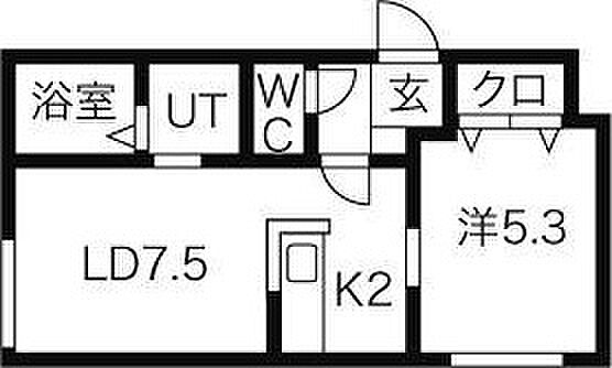 ポラリス環状通東 202｜北海道札幌市東区北十六条東17丁目(賃貸マンション1LDK・2階・35.00㎡)の写真 その3