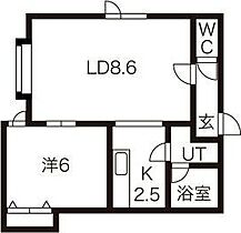 南郷レモンハイツ 203 ｜ 北海道札幌市白石区南郷通19丁目南北2-26（賃貸アパート1LDK・3階・36.90㎡） その1