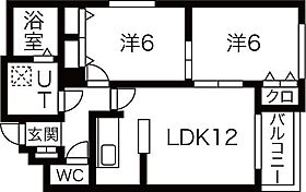 パープルサイド 305 ｜ 北海道札幌市東区北二十二条東23丁目8-1（賃貸マンション2LDK・3階・55.30㎡） その2