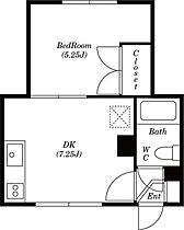 コーポ静 202 ｜ 北海道札幌市北区北二十七条西7丁目1-6（賃貸アパート1DK・3階・25.57㎡） その2