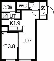 ONE STAGE二十四軒（ 201 ｜ 北海道札幌市西区二十四軒一条6丁目10-14（賃貸マンション1LDK・2階・30.40㎡） その2