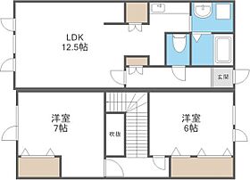 トレ・ビアン35-B 3 ｜ 北海道札幌市東区北三十五条東28丁目5-14（賃貸アパート2LDK・1階・53.70㎡） その2