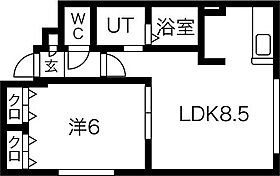 クリアーフィールド 202 ｜ 北海道札幌市東区北十条東10丁目3-10（賃貸マンション1LDK・2階・36.74㎡） その2