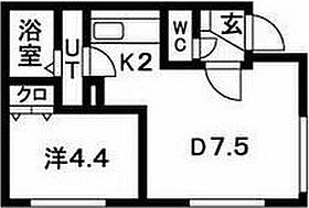 ブランスターレN26 401 ｜ 北海道札幌市北区北二十六条西6丁目1-23（賃貸マンション1LDK・4階・30.48㎡） その2