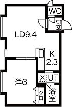 Calm美園105 203 ｜ 北海道札幌市豊平区美園十条5丁目4-5（賃貸アパート1LDK・2階・36.87㎡） その2