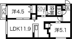 モアニケアラ 302 ｜ 北海道札幌市西区西町南10丁目4-19（賃貸マンション2LDK・3階・45.65㎡） その2