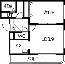 ウィステリア II 202 ｜ 北海道札幌市西区琴似三条3丁目1-28（賃貸マンション1LDK・2階・39.08㎡） その2