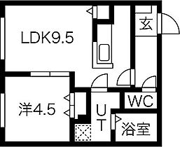 Aster To Parco (アステールトゥパルコ) 103 ｜ 北海道札幌市豊平区平岸四条15丁目3-47（賃貸マンション1LDK・1階・34.16㎡） その2