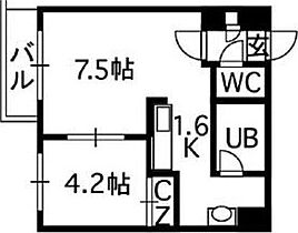 カサブランカ参番館 605 ｜ 北海道札幌市中央区南五条東3丁目14-1（賃貸マンション1DK・6階・30.21㎡） その2