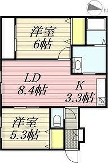 Maison Cou de Coeur 101｜北海道札幌市東区北十八条東1丁目(賃貸マンション2LDK・1階・51.90㎡)の写真 その3
