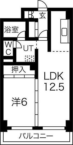 山晃 heights 707｜北海道札幌市中央区南一条西19丁目(賃貸マンション1LDK・7階・48.10㎡)の写真 その3