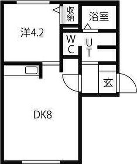takara north duo 205｜北海道札幌市北区北二十六条西3丁目(賃貸マンション1LDK・2階・30.00㎡)の写真 その1