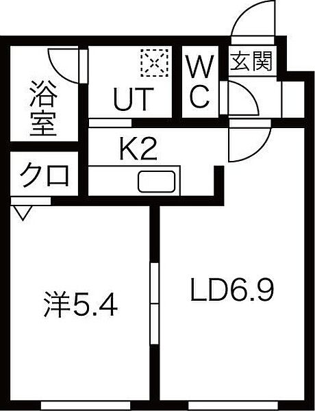 ブランノワール本郷通 303｜北海道札幌市白石区本郷通9丁目北(賃貸マンション1LDK・3階・32.24㎡)の写真 その3